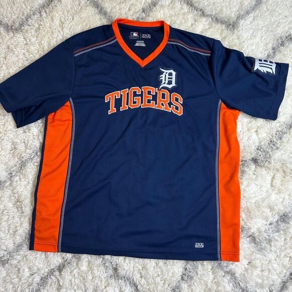 Men's Navy and Orange Tigers D - Picture 6 of 8